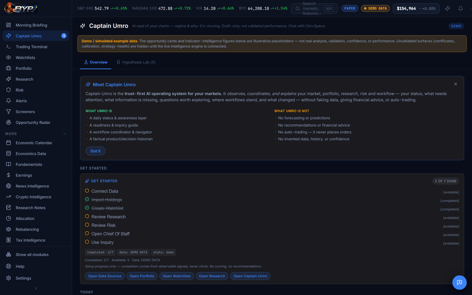 Captain Umro — your AI co-pilot