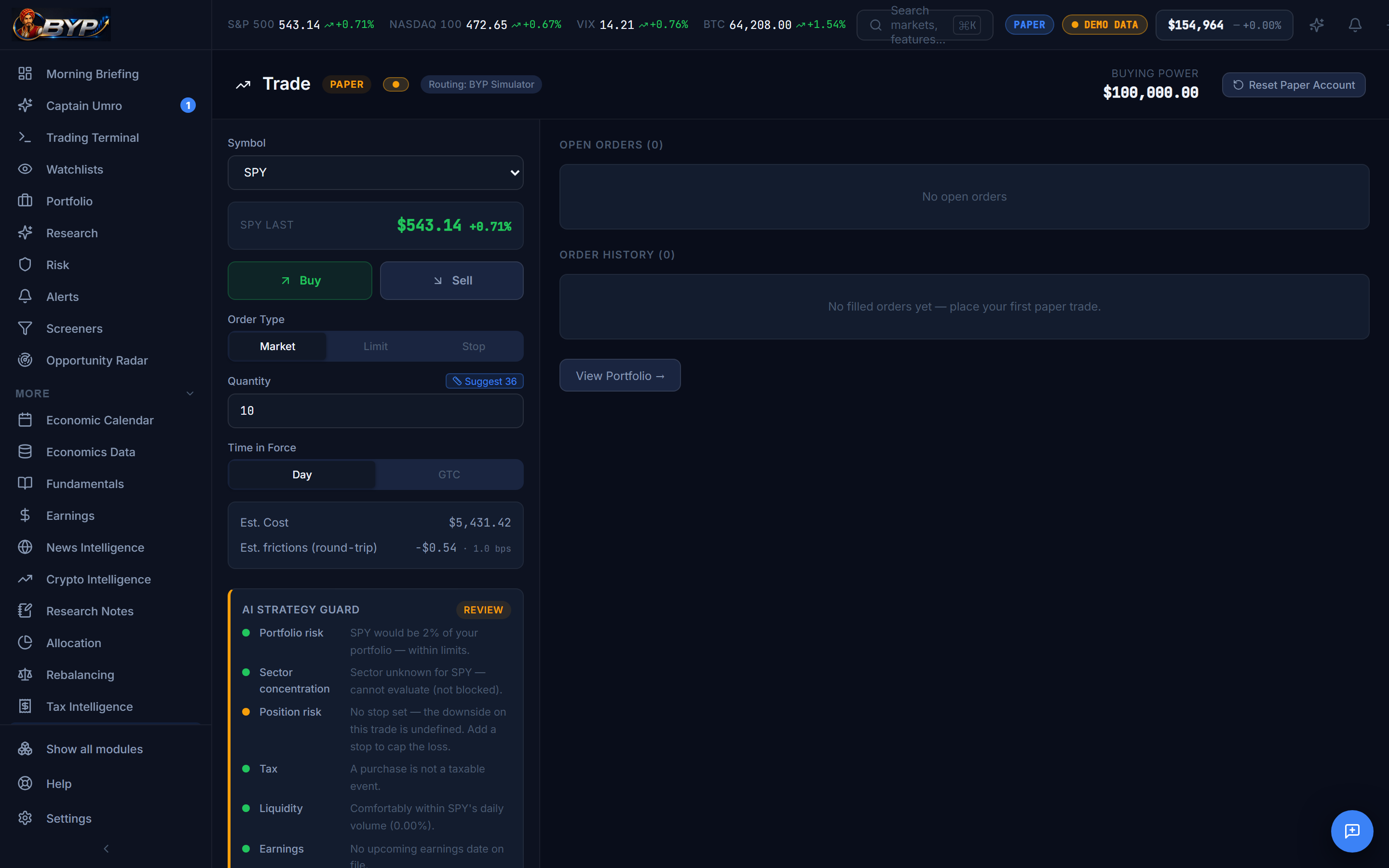 AI Strategy Guard — blocks risky trades before approval